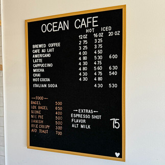 ocean cafe menu